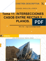 Clase 11 - Intersecciones Casos Rectas y Planos - GEODES - 2020-1