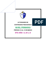 ACTIVIDADES DE CONTINUIDAD PEDAGOGICA - Quinto Año 2020 PDF