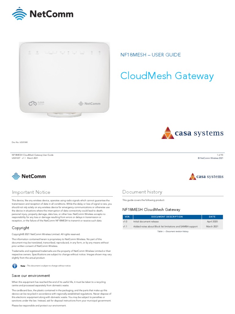 NF18MESH User Guide | PDF | Wi Fi | Computer Network