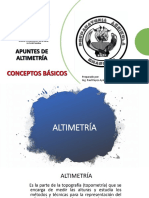 1 Apuntes de Altimetría - Conceptos Básicos PDF