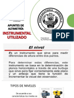 3 Apuntes de Altimetría - Instrumental Utilizado PDF