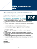 Safety Health Environment Security Policy