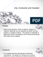 Polarity, Conductor and Insulator