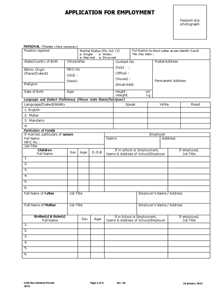 Application Form (Private Group) BB Use 2 PDF | PDF