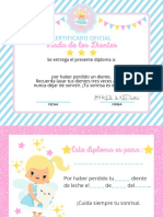 Certificado Oficial Hada de Los Dientes PDF