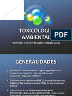 Subproductos de Desinfección Del Agua