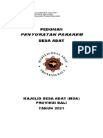 Pedoman Penyuratan Pararem Desa Adat Di Bali 1