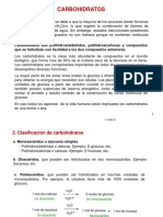 Carbohidratos: Clasificación y Propiedades