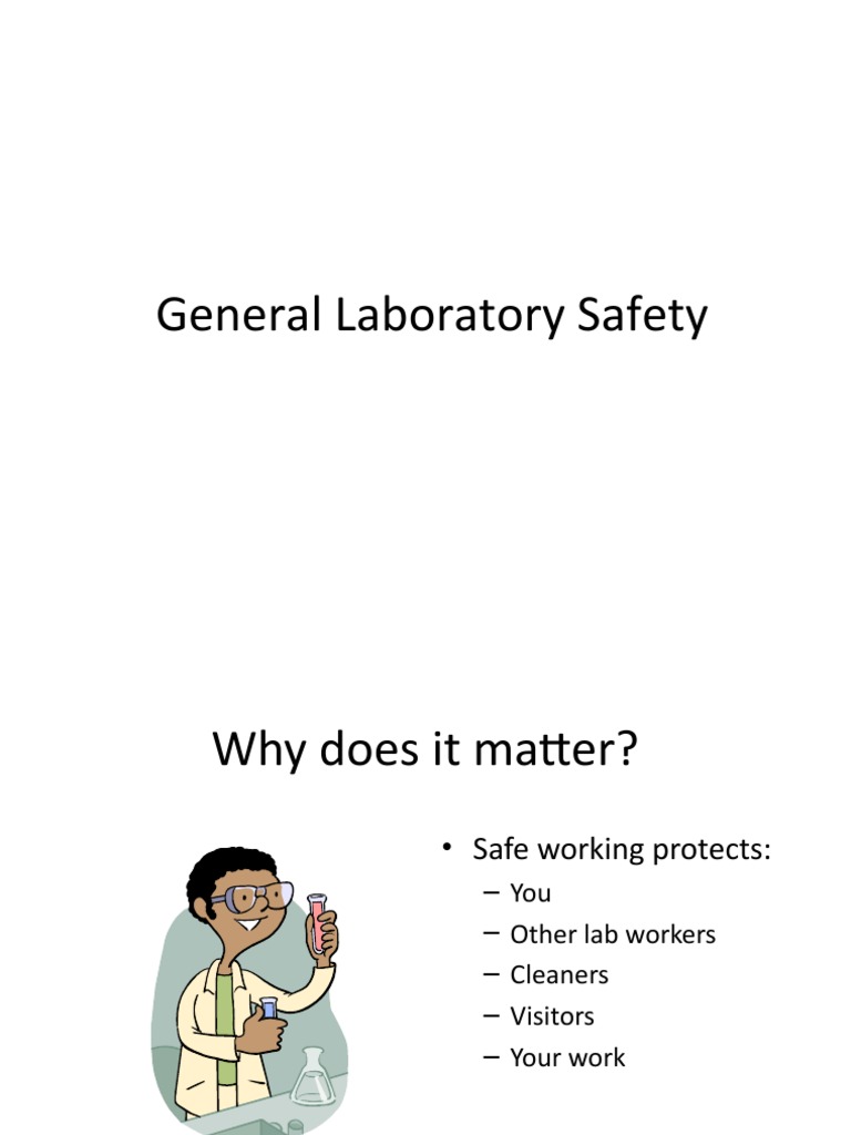 General Laboratory Safety PDF Laboratories Waste