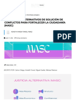 MECANISMOS ALTERNATIVOS DE SOLUCIÓN DE CONFLICTOS PARA FORTALECER LA CIUDADANÍA (MASC) - Bloque 10