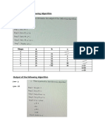 Trace Table