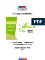 Bases SEMILLA EMPRENDE Los Ríos Capitales 2023 V°B° PDF