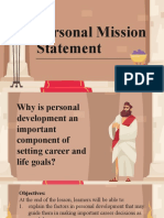 Lesson 25 Personal Mission Statement