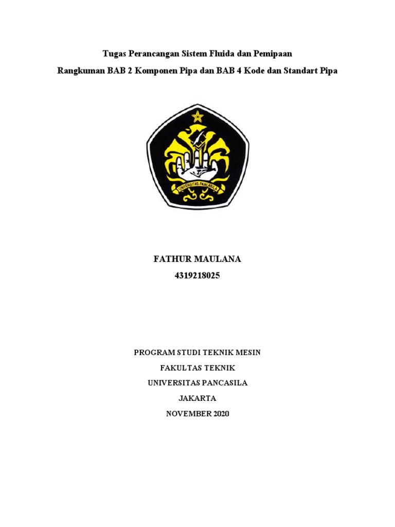 Komponen dan Standar Sistem Pemipaan | PDF