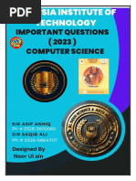 1st Year Computer Imporant Questions (2023)