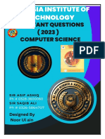 1st Year Computer Imporant Questions (2023)