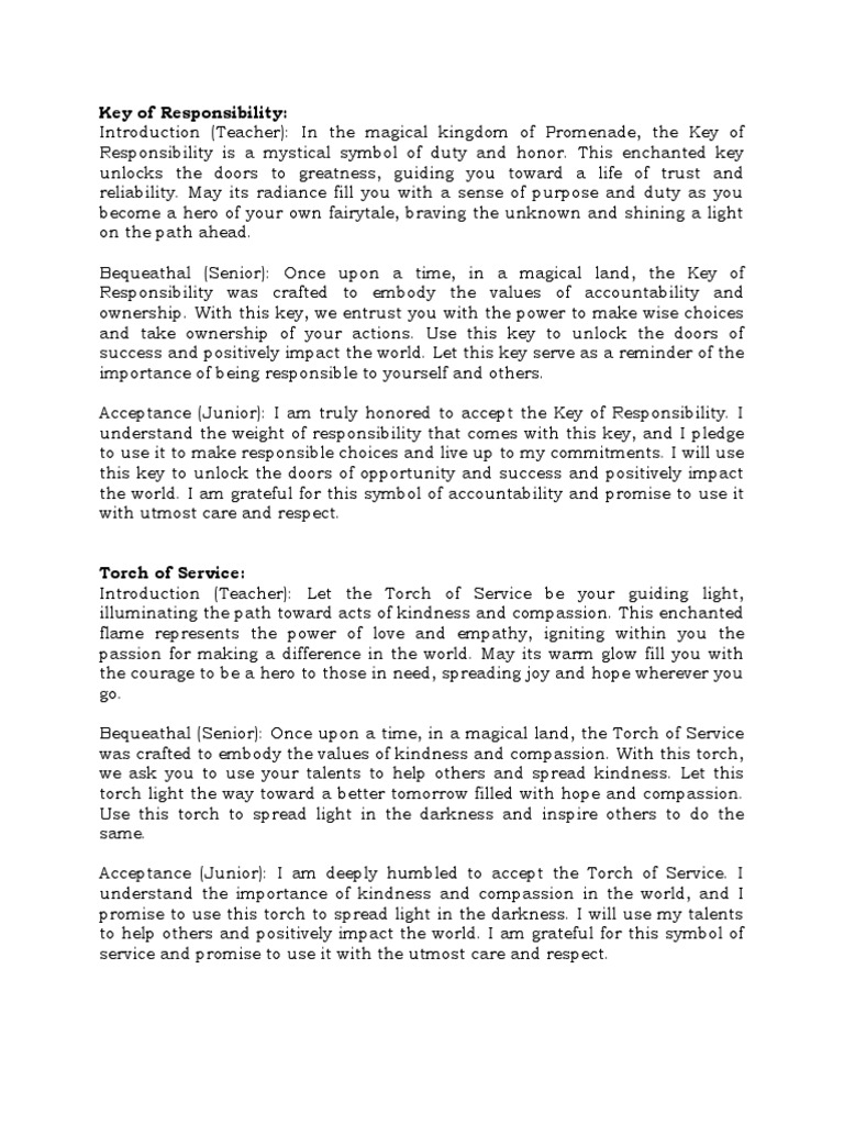 JS Prom Speeches PDF Disciplines Once Upon A Time (TV Series)