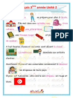 Francais 3eme Annee Unite 2 PDF