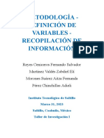 Metodología - Variables - Recopilación Información PDF