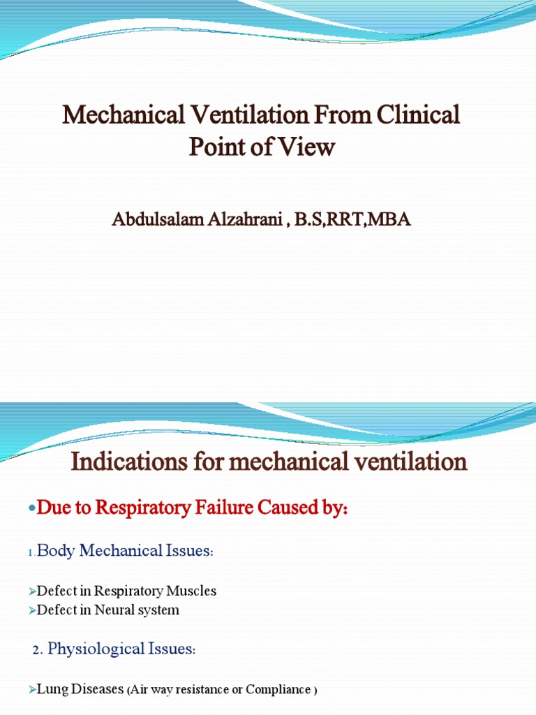 Mechanical Ventilation Guidelines | PDF