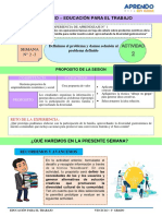 I EXPERIENCIA DE APRENDIZAJE - ACT 2 - 3° - SEM 2 y 3