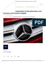 Mercedes-Benz - Consiliul Pentru Întreprindere Cere Bonusuri... - PROFIT