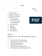 Final INDEX OF Thesis FOR Environment Law