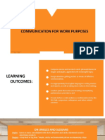 Chapter 7 - Communication For Work Purposes PDF