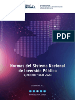 Normas Del Sistema Nacional de Inversion Publica