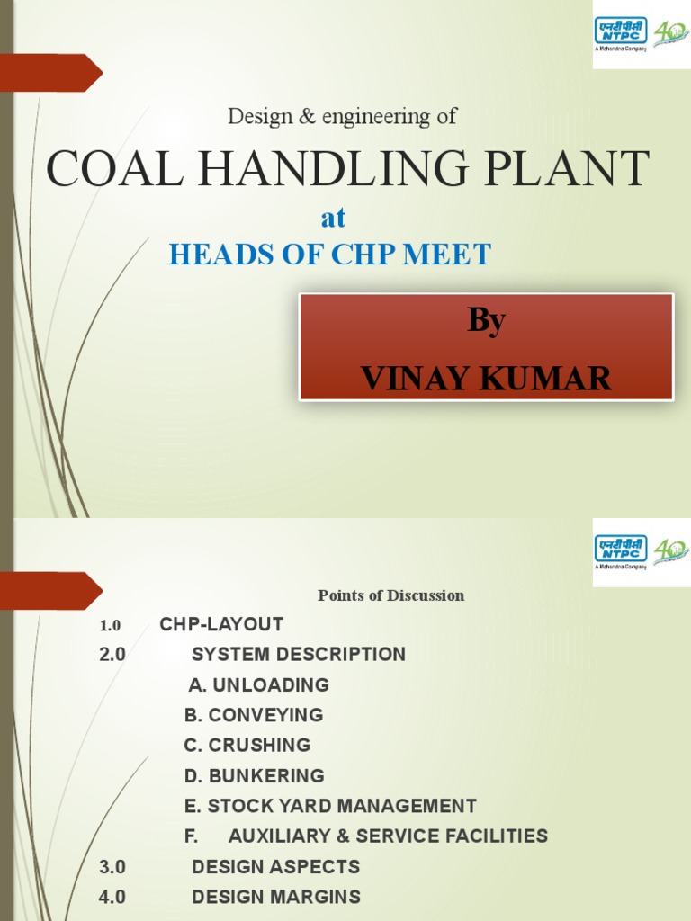 Coal Handling Plant: at Heads of CHP Meet | PDF | Belt (Mechanical) | Gear