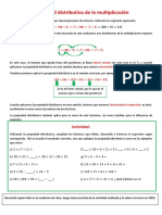 Propiedad Distributiva de La Multiplicacion PDF