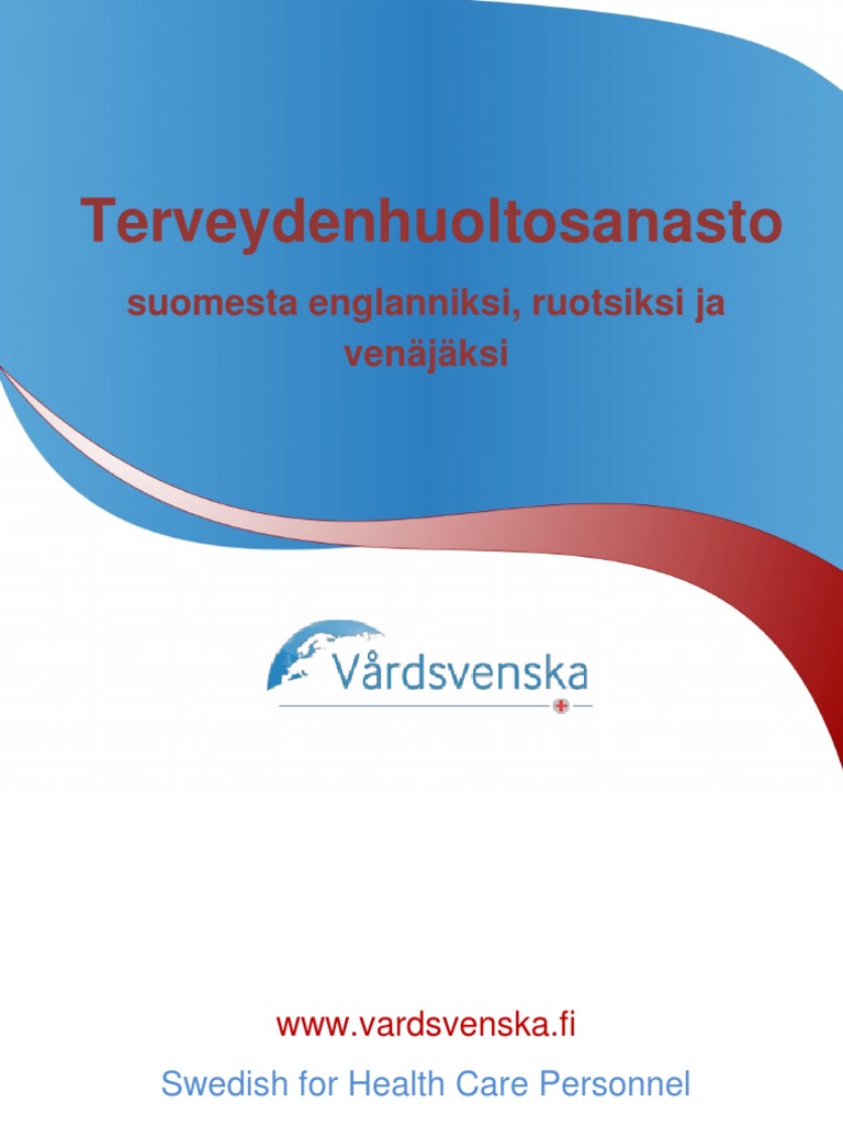 Finnish Health Care Glossary PDF Health Care Medicine