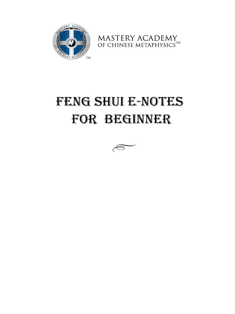 Feng Shui Enotes For Beginner PDF | PDF