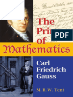 The Prince of Mathematics Carl Friedrich Gauss Monograph (Gauss, Carl Friedrich Tent, Margaret B. W) (Z-Library)