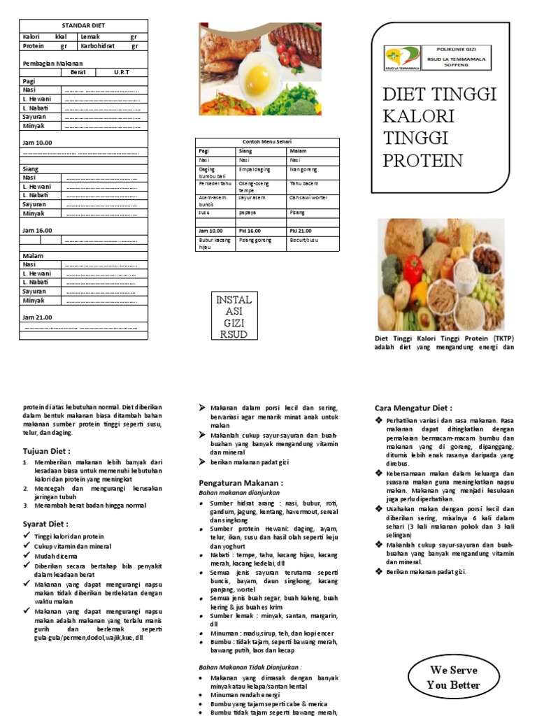DIET TINGGI KALORI DAN PROTEIN (TKTP | PDF