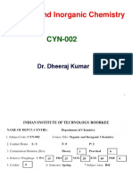 CYN002 - Organometallic Chemistry - DR Dheeraj (2023) - Lects 1-3 PDF