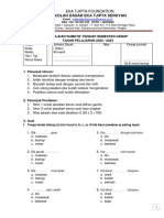 Soal PTS Bahasa Dayak Kelas 1