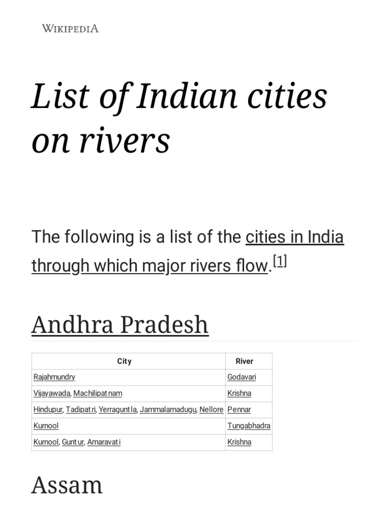 list-of-indian-cities-on-rivers-wikipedia-pdf-pdf