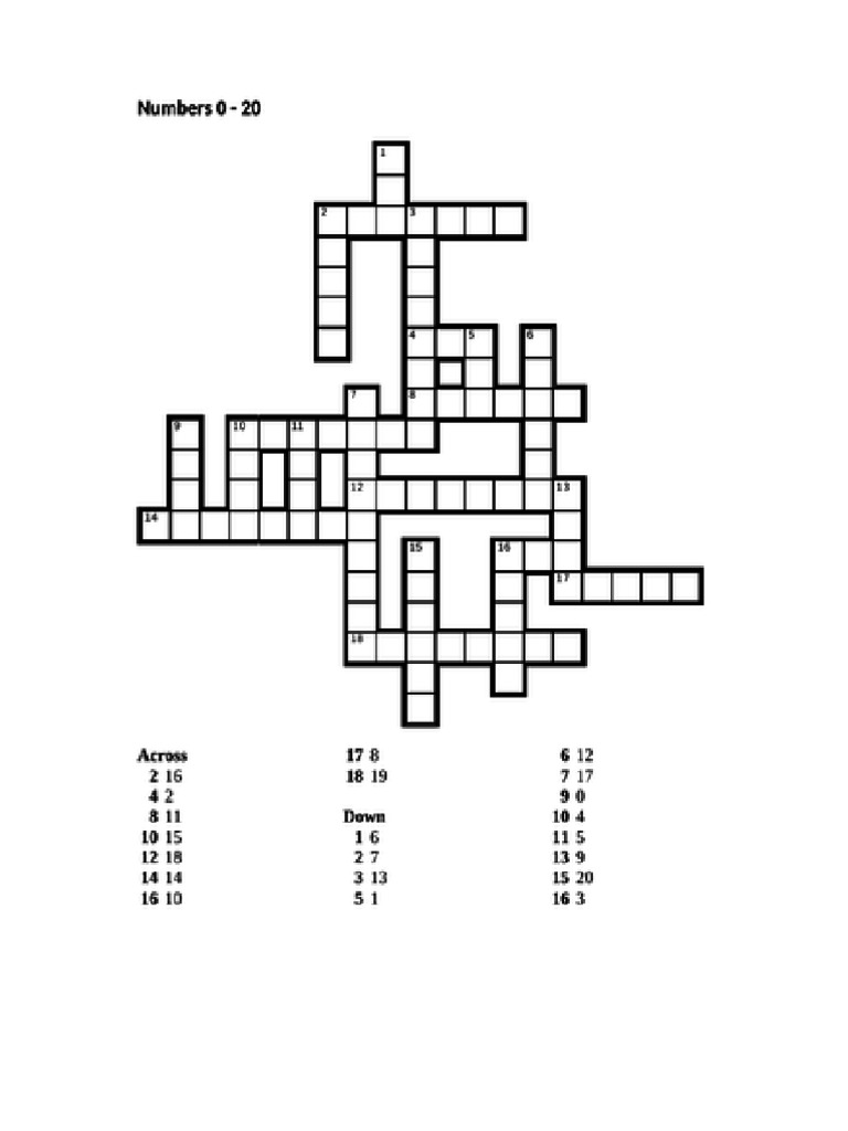 Crossword Puzzle | PDF