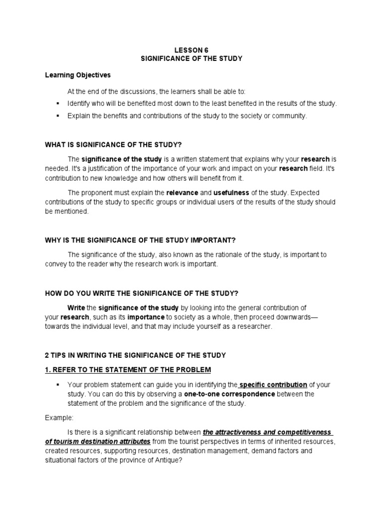 lesson-6-significance-of-the-study-pdf-tourism-learning
