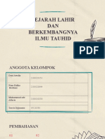 Sejarah Lahir Dan Berkembangnya Ilmu Tauhid