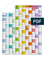 Calendario 2022 Horizontal en Color PDF
