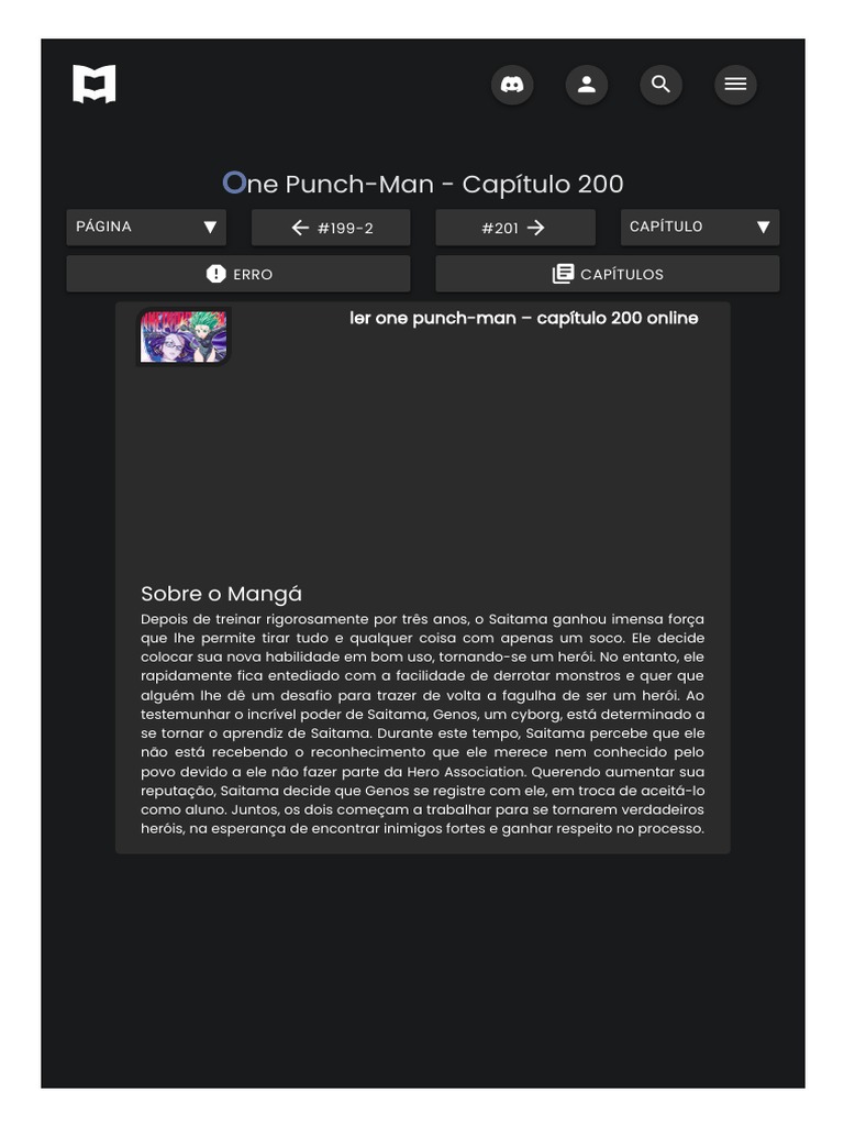 OnePunch Man Capítulo200 MangaYabu! LeitordeMangásOnlineemPortuguês -  1659570743788