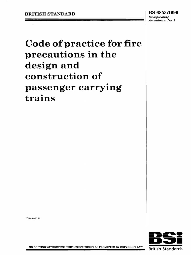 BS 6853 - 1999 | PDF