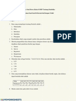 Lembar Soal Siswa Kelas 8 SMP Tentang Statistika Kerjakan Soal-Soal Di Bawah Ini Dengan Teliti! Nama: Tanggal