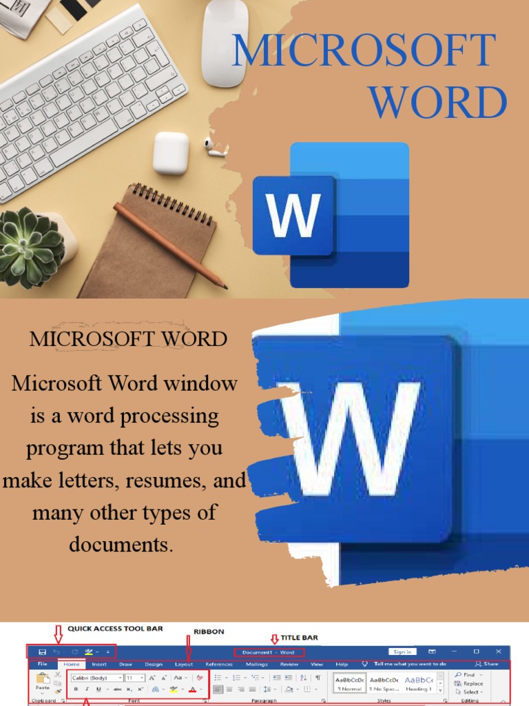 MS word Parts.pptx | PDF