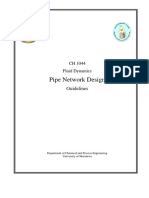 Pipe Network Design Guideline