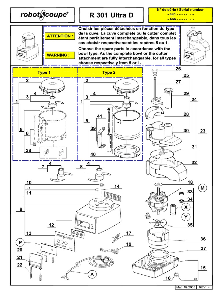 Manuel de pièces R301 Ultra D | PDF