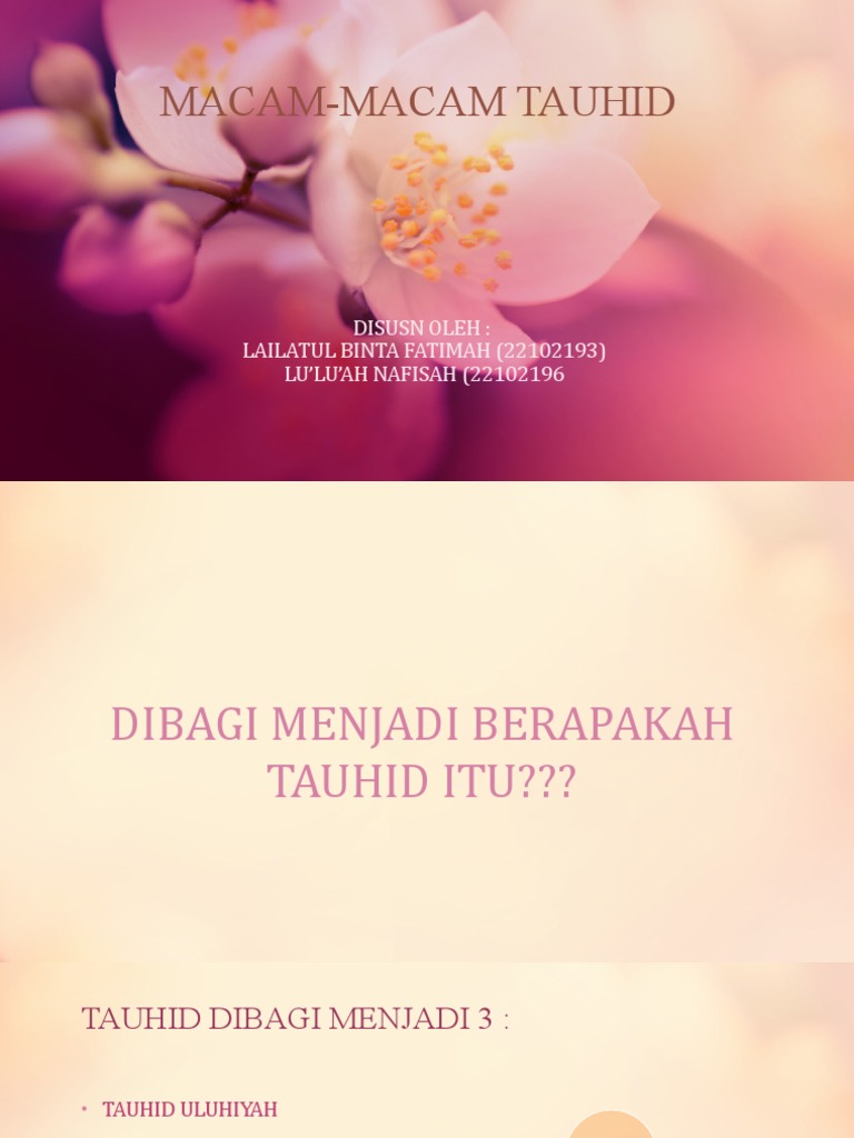 Macam Macam Tauhid | PDF