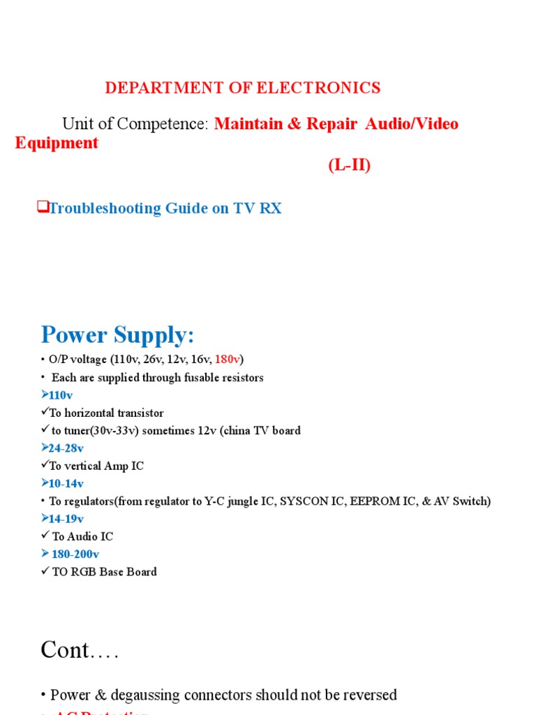 Crt tv troubleshooting guide pdf power supply rectifier